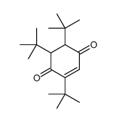 2,5,6-tritert-butylcyclohex-2-ene-1,4-dione结构式