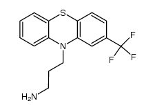 N-[3-(2-trifluoromethylphenothiazin-10-yl)propyl]amine结构式