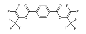 bis(α-trifluoromethyl-β,β-difluorovinyl) terephthalate结构式