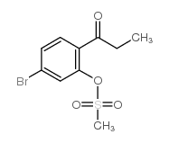 (5-bromo-2-propanoylphenyl) methanesulfonate Structure