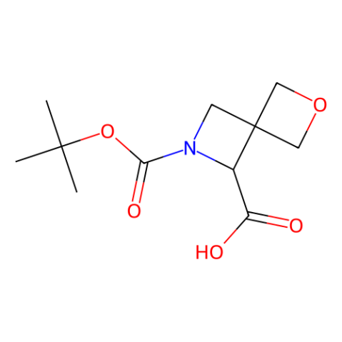 6-[(tert-butoxy)carbonyl]-2-oxa-6-azaspiro[3.3]heptane-5-carboxylic acid结构式