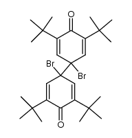 bis(1-bromo-3,5-di-tert-butyl-4-oxo-2,5-cyclohexadien-1-yl)结构式