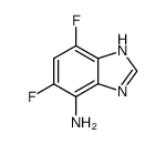 1H-Benzimidazol-4-amine,5,7-difluoro-(9CI) structure
