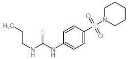 Thiourea,N-[4-(1-piperidinylsulfonyl)phenyl]-N'-propyl- Structure