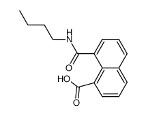 8-(butylcarbamoyl)-1-naphthoic acid Structure
