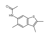 6-acetamido-2,3,5-trimethylbenzo[b]thiophene Structure