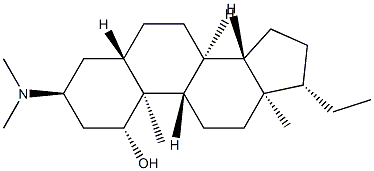 3α-Dimethylamino-5α-pregnan-1β-ol structure