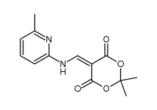 isopropylidene (6-methyl-2-pyridyl)methylenemalonate Structure