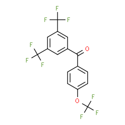 [3,5-di(trifluoromethyl)phenyl][4-(trifluoromethoxy)phenyl]methanone结构式