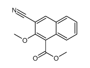 2-甲氧基-3-氰基-1-萘酸甲酯结构式