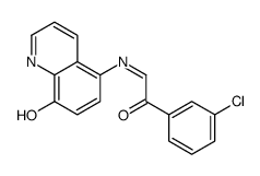 1-(3-chlorophenyl)-2-(8-hydroxyquinolin-5-yl)iminoethanone Structure