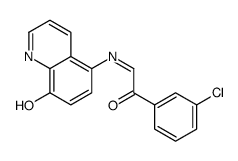 1-(3-chlorophenyl)-2-(8-hydroxyquinolin-5-yl)iminoethanone结构式