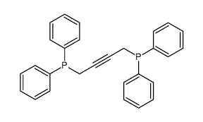 4-diphenylphosphanylbut-2-ynyl(diphenyl)phosphane结构式