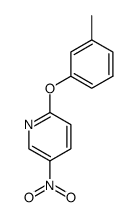 2-(m-methylphenoxy)-5-nitropyridine structure