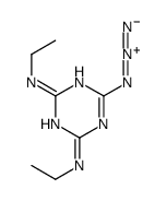 6-azido-2-N,4-N-diethyl-1,3,5-triazine-2,4-diamine结构式