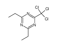 2,4-diethyl-6-trichloromethyl-[1,3,5]triazine Structure