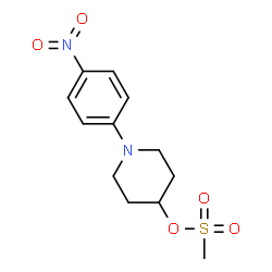 1-(4-nitrophenyl)piperidin-4-yl methanesulfonate Structure