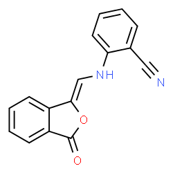 2-(([3-OXO-2-BENZOFURAN-1(3H)-YLIDEN]METHYL)AMINO)BENZENECARBONITRILE Structure