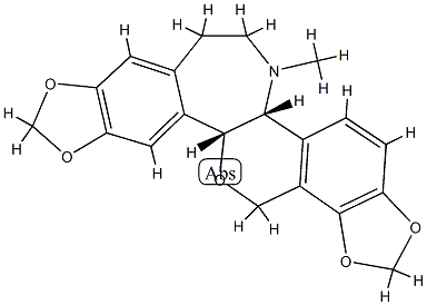 16-Methyl-2,3:10,11-bis[methylenebis(oxy)]rheadan structure