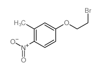 Benzene,4-(2-bromoethoxy)-2-methyl-1-nitro- structure