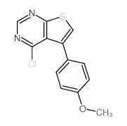 4-CHLORO-5-(4-METHOXYPHENYL)THIENO[2,3-D]PYRIMIDINE Structure