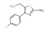 4-(4-Chlorophenyl)-5-ethyl-1,3-thiazol-2-amine结构式