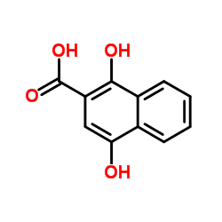 1,4-Dihydroxy-2-naphthoic acid structure