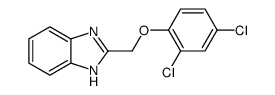 2-(2,4-Dichloro-phenoxymethyl)-1H-benzoimidazole结构式