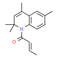 (2E)-1-(2,2,4,6-tetramethylquinolin-1(2H)-yl)but-2-en-1-one结构式