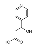 4-Pyridinepropanoicacid,-bta--hydroxy-(9CI) Structure