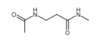 N-acetyl-β-alanine N'-methylamide结构式