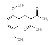 3-[(2,5-dimethoxyphenyl)methyl]pentane-2,4-dione Structure