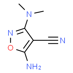 4-Isoxazolecarbonitrile,5-amino-3-(dimethylamino)-(9CI) Structure