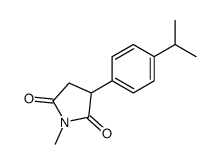 1-methyl-3-(4-(1-methylethyl)phenyl)-2,5-pyrrolidinedione结构式