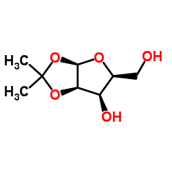 1,2-O-Isopropylidene-β-L-lyxofuranose结构式