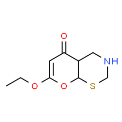 4H,5H-Pyrano[3,2-e]-1,3-thiazin-4-one,2-ethoxy-4a,6,7,8a-tetrahydro-(9CI) Structure