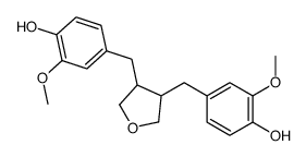 4-[[4-[(4-hydroxy-3-methoxyphenyl)methyl]oxolan-3-yl]methyl]-2-methoxyphenol结构式