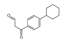 3-(4-cyclohexylphenyl)-3-oxopropanal Structure