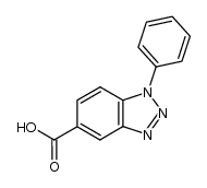 1-phenyl-1H-benzotriazole-5-carboxylic acid结构式