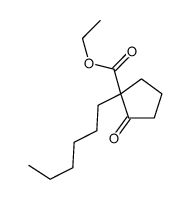 ethyl 1-hexyl-2-oxocyclopentane-1-carboxylate Structure