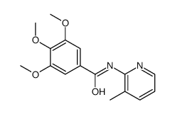 Pyridine, 3-methyl-2-(3,4,5-trimethoxybenzamido)-结构式