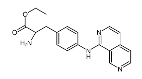 (S)-ethyl 3-(4-(2,7-naphthyridin-1-ylamino)phenyl)-2-aminopropanoate结构式