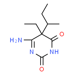2,4(3H,5H)-Pyrimidinedione,6-amino-5-ethyl-5-(1-methylpropyl)-(9CI)结构式