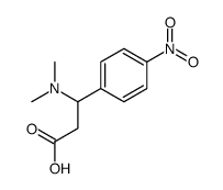 3-dimethylamino-3-(4-nitrophenyl)propanoic acid structure