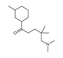 4,4-Dimethyl-5-(dimethylamino)-1-(3-methylcyclohexyl)-1-pentanone结构式