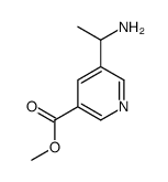 5-(1-Aminoethyl)3-pyridinecarboxylic acid methyl ester结构式