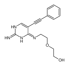 2-[2-[[2-amino-5-(2-phenylethynyl)pyrimidin-4-yl]amino]ethoxy]ethanol Structure