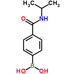 4-(N-异丙基氨基羰基)苯硼酸结构式