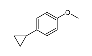 BENZENE, 1-CYCLOPROPYL-4-METHOXY- Structure