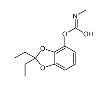(2,2-diethyl-1,3-benzodioxol-4-yl) N-methylcarbamate结构式